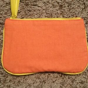 Ipsy Glam Bag Orange Make Up Bag (NWOT)